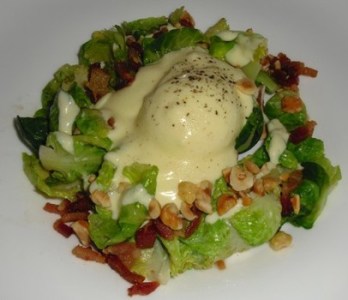 Brussels Sprouts with Poached Egg - Saxon + Parole