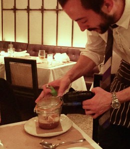 Infusing the S'Mores with barrel smoke - Saxon + Parole