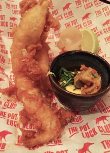 Beer battered Fish with Atchar - Pot Luck Club