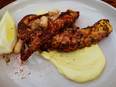 Wood grilled Octopus - Hatchet Hall